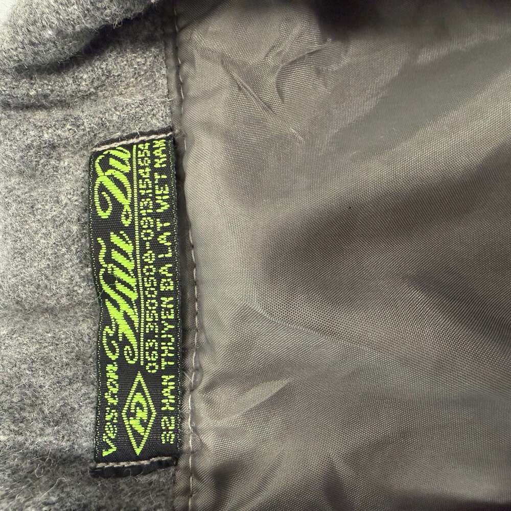 Huu Du Women's Gray Wool Blend Double Breasted Peacoat Size XS - Picture 4 of 5